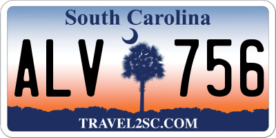 SC license plate ALV756