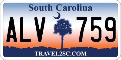 SC license plate ALV759