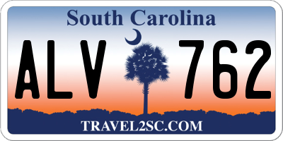 SC license plate ALV762