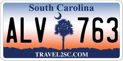 SC license plate ALV763