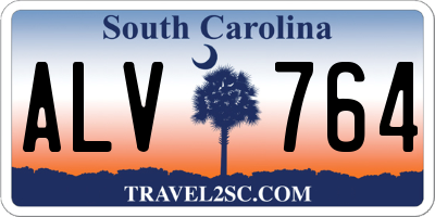 SC license plate ALV764