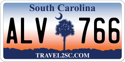 SC license plate ALV766