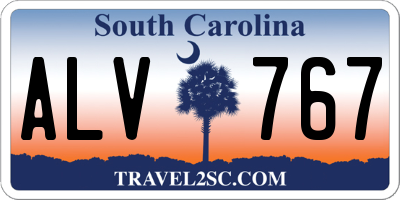 SC license plate ALV767