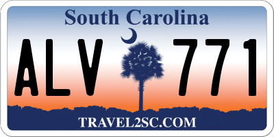 SC license plate ALV771