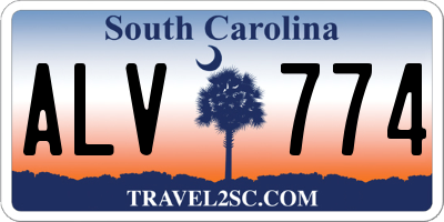 SC license plate ALV774