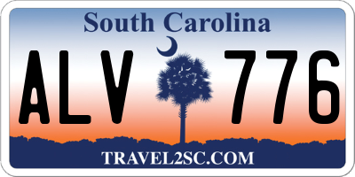SC license plate ALV776