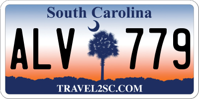 SC license plate ALV779