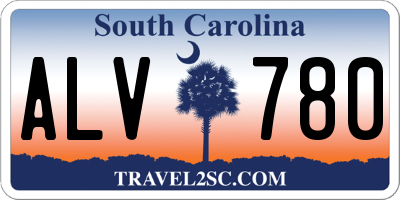 SC license plate ALV780