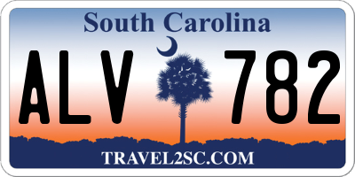 SC license plate ALV782