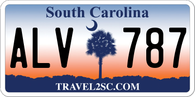 SC license plate ALV787