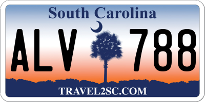 SC license plate ALV788
