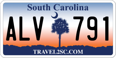 SC license plate ALV791