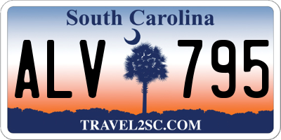 SC license plate ALV795