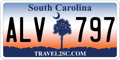 SC license plate ALV797