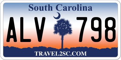 SC license plate ALV798