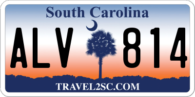 SC license plate ALV814