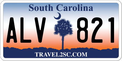 SC license plate ALV821