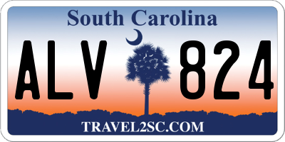SC license plate ALV824