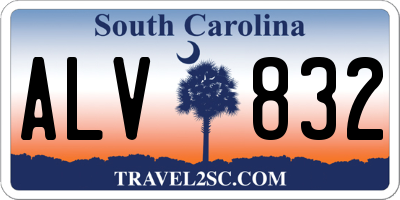 SC license plate ALV832