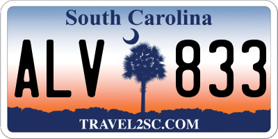 SC license plate ALV833