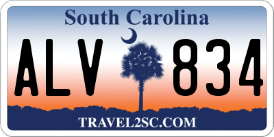 SC license plate ALV834