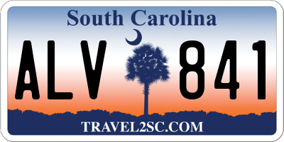 SC license plate ALV841