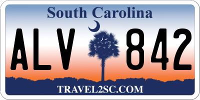 SC license plate ALV842