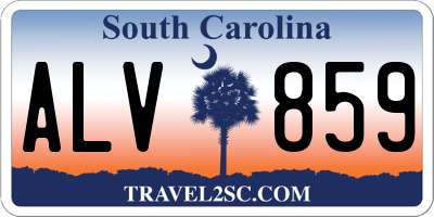 SC license plate ALV859