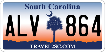 SC license plate ALV864