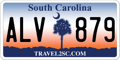 SC license plate ALV879