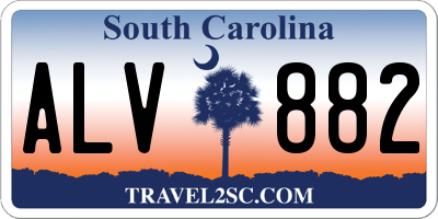 SC license plate ALV882