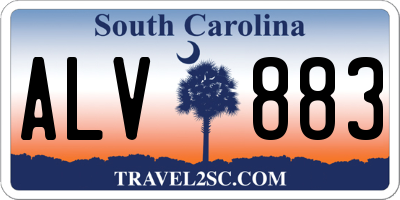 SC license plate ALV883
