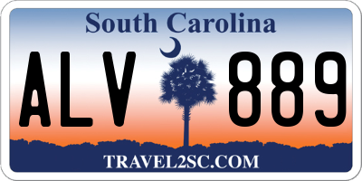 SC license plate ALV889