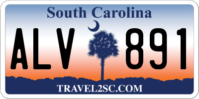 SC license plate ALV891