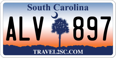 SC license plate ALV897