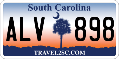 SC license plate ALV898
