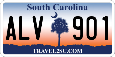 SC license plate ALV901