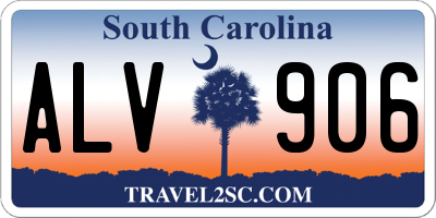 SC license plate ALV906