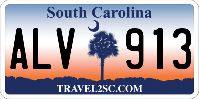 SC license plate ALV913