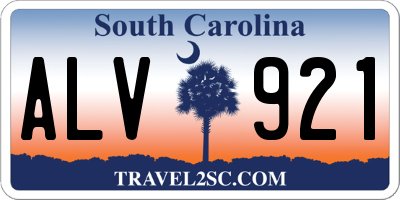 SC license plate ALV921