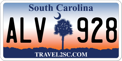 SC license plate ALV928