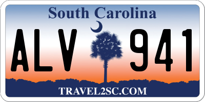 SC license plate ALV941