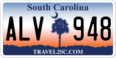 SC license plate ALV948