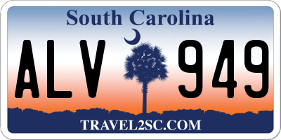SC license plate ALV949