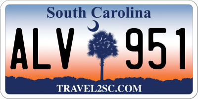 SC license plate ALV951