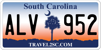 SC license plate ALV952