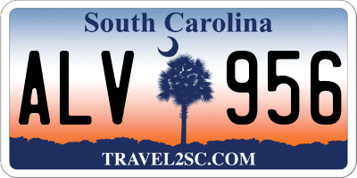 SC license plate ALV956
