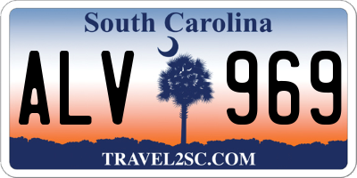 SC license plate ALV969