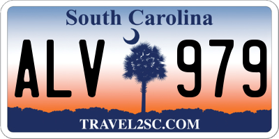 SC license plate ALV979
