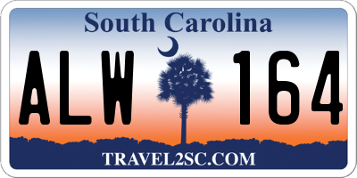SC license plate ALW164